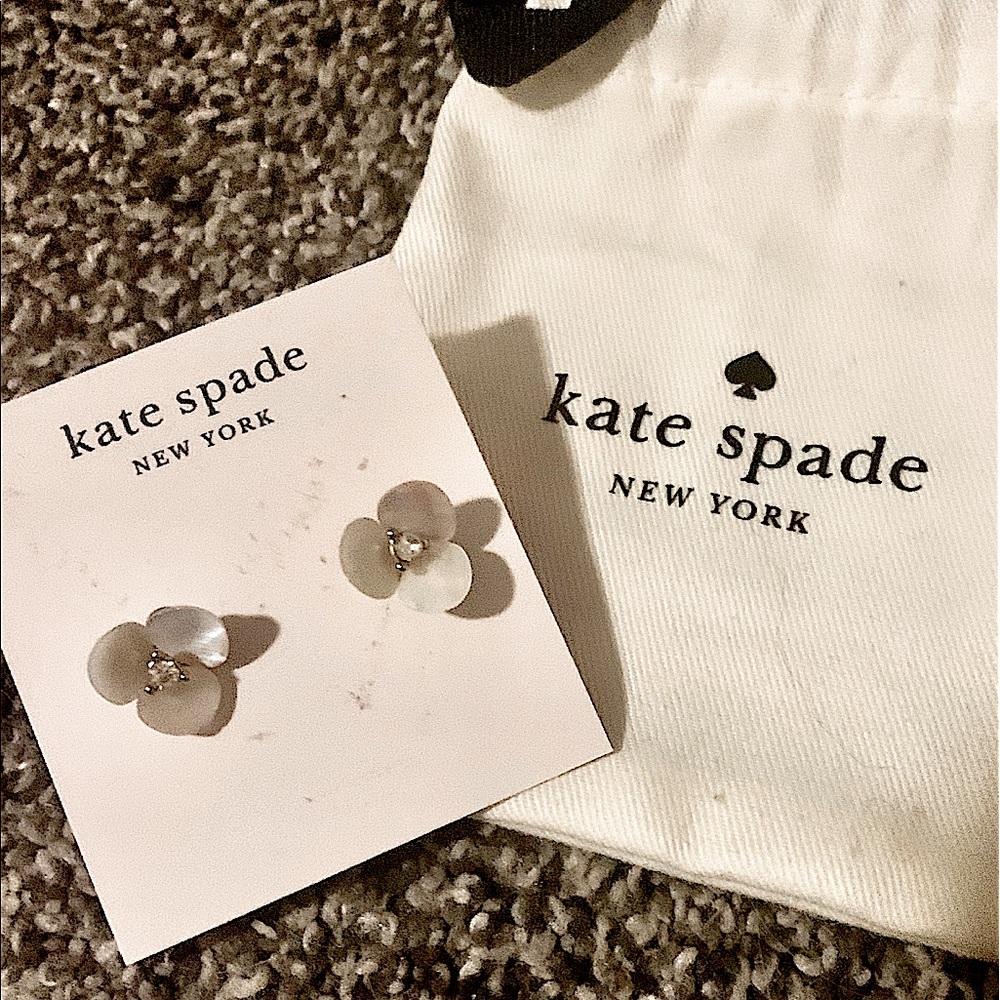 Kate Spade earrings with pearl back
